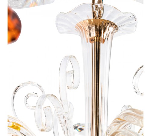 Люстра Crystal Lux CATARINA SP12+6 V2 GOLD/TRANSPARENT-COGNAC Люстра Crystal Lux CATARINA SP12+6 V2 GOLD/TRANSPARENT-COGNAC