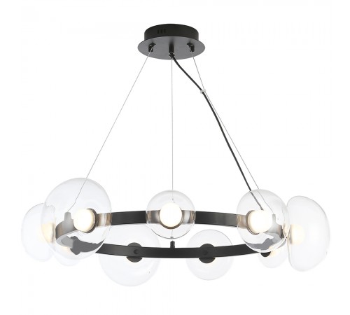 Люстра Crystal Lux BOSQUE SP9 BLACK/TRANSPARENT Люстра Crystal Lux BOSQUE SP9 BLACK/TRANSPARENT