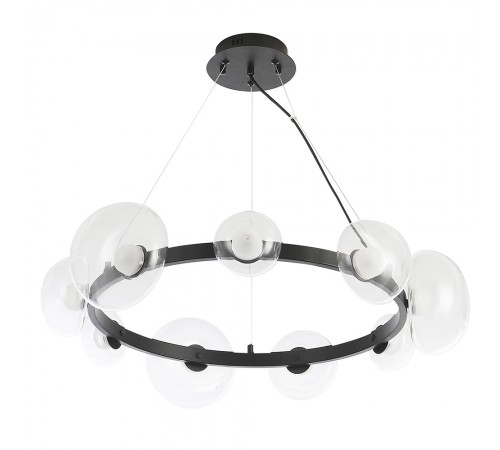 Люстра Crystal Lux BOSQUE SP9 BLACK/TRANSPARENT Люстра Crystal Lux BOSQUE SP9 BLACK/TRANSPARENT