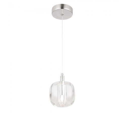 Светильник подвесной Crystal Lux BOX SP1 CHROME/TRANSPARENT Светильник подвесной Crystal Lux BOX SP1 CHROME/TRANSPARENT