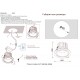 Светильник встраиваемый Crystal Lux CLT 005C98 WH-GO 4000K