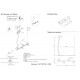 Светильник подвесной Crystal Lux CLT 027C4 L1000 BL