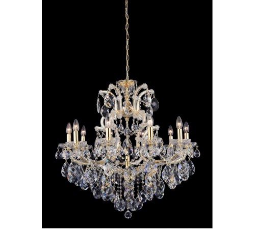 Люстра Crystal Lux ISABEL SP11 GOLD/TRANSPARENT Люстра Crystal Lux ISABEL SP11 GOLD/TRANSPARENT
