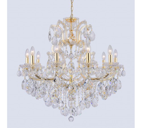 Люстра Crystal Lux ISABEL SP11 GOLD/TRANSPARENT Люстра Crystal Lux ISABEL SP11 GOLD/TRANSPARENT
