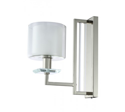 Бра Crystal Lux NICOLAS AP1 NICKEL/WHITE Бра Crystal Lux NICOLAS AP1 NICKEL/WHITE