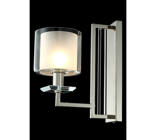 Бра Crystal Lux NICOLAS AP1 NICKEL/WHITE Бра Crystal Lux NICOLAS AP1 NICKEL/WHITE