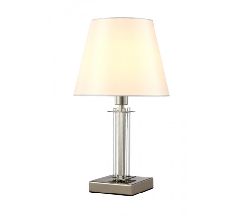 Настольная лампа Crystal Lux NICOLAS LG1 NICKEL/WHITE Настольная лампа Crystal Lux NICOLAS LG1 NICKEL/WHITE
