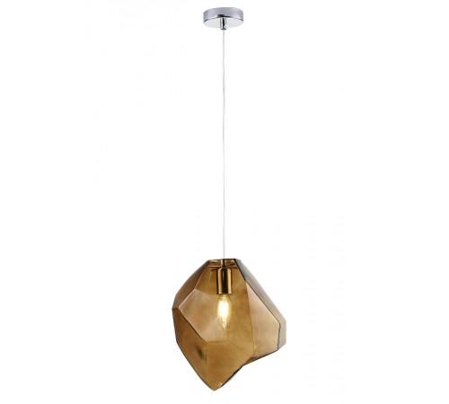 Светильник подвесной Crystal Lux NUESTRO SP1 CHROME/BROWN Светильник подвесной Crystal Lux NUESTRO SP1 CHROME/BROWN
