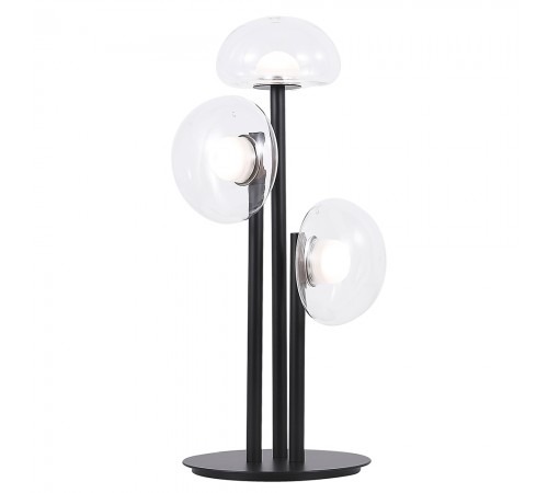 Настольная лампа Crystal Lux BOSQUE LG3 BLACK/TRANSPARENT Настольная лампа Crystal Lux BOSQUE LG3 BLACK/TRANSPARENT
