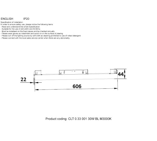 Светильник трековый магнитный Crystal Lux CLT 0.33 001 30W BL M3000K Светильник трековый магнитный Crystal Lux CLT 0.33 001 30W BL M3000K