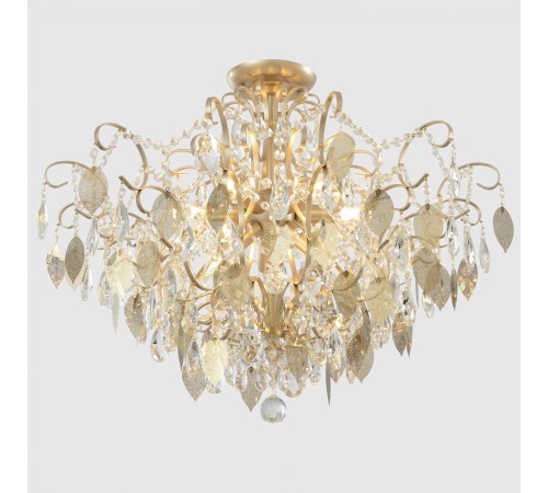 Светильник потолочный Crystal Lux ESMIRALDA PL9 GOLD Светильник потолочный Crystal Lux ESMIRALDA PL9 GOLD
