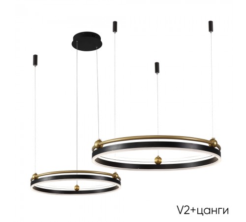 Люстра Crystal Lux FERNANDO SP123W LED BLACK/GOLD Люстра Crystal Lux FERNANDO SP123W LED BLACK/GOLD