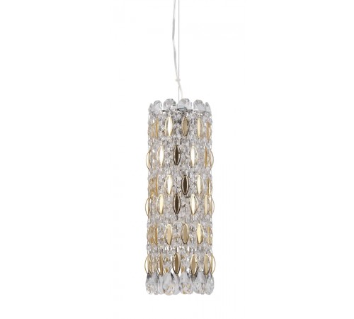 Светильник подвесной Crystal Lux LIRICA SP3 CHROME/GOLD-TRANSPARENT Светильник подвесной Crystal Lux LIRICA SP3 CHROME/GOLD-TRANSPARENT