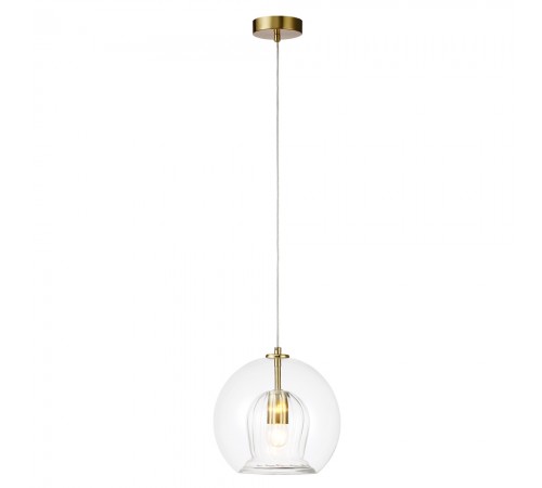 Светильник подвесной Crystal Lux LUISA SP1 BRASS/TRANSPARENT Светильник подвесной Crystal Lux LUISA SP1 BRASS/TRANSPARENT