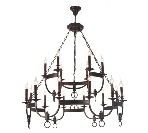 Люстра Crystal Lux SUERTE BROWN SP12+6 Люстра Crystal Lux SUERTE BROWN SP12+6