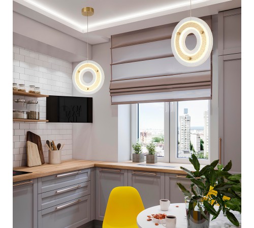 Светильник подвесной Crystal Lux DIEGO SP25W LED BRASS Светильник подвесной Crystal Lux DIEGO SP25W LED BRASS