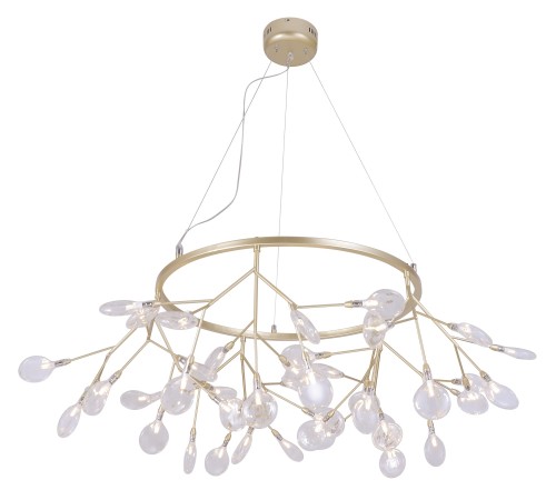 Светильник подвесной Crystal Lux EVITA SP45 D GOLD/TRANSPARENT Светильник подвесной Crystal Lux EVITA SP45 D GOLD/TRANSPARENT