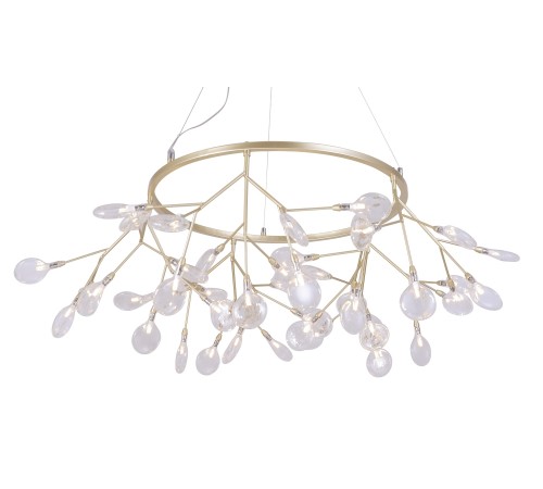 Светильник подвесной Crystal Lux EVITA SP45 D GOLD/TRANSPARENT Светильник подвесной Crystal Lux EVITA SP45 D GOLD/TRANSPARENT