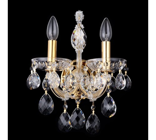 Бра Crystal Lux ISABEL AP2 GOLD/TRANSPARENT Бра Crystal Lux ISABEL AP2 GOLD/TRANSPARENT
