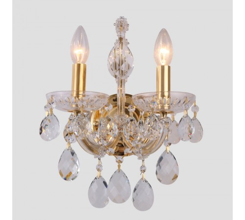Бра Crystal Lux ISABEL AP2 GOLD/TRANSPARENT Бра Crystal Lux ISABEL AP2 GOLD/TRANSPARENT