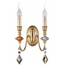 Бра Crystal Lux MERCEDES AP2 GOLD/COLOR