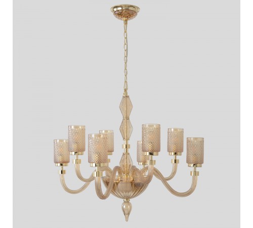 Люстра Crystal Lux SILVESTRO SP8 AMBER Люстра Crystal Lux SILVESTRO SP8 AMBER