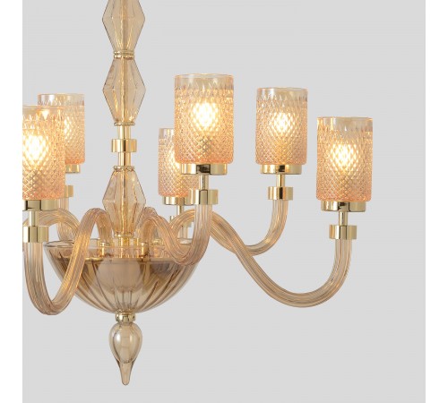 Люстра Crystal Lux SILVESTRO SP8 AMBER Люстра Crystal Lux SILVESTRO SP8 AMBER